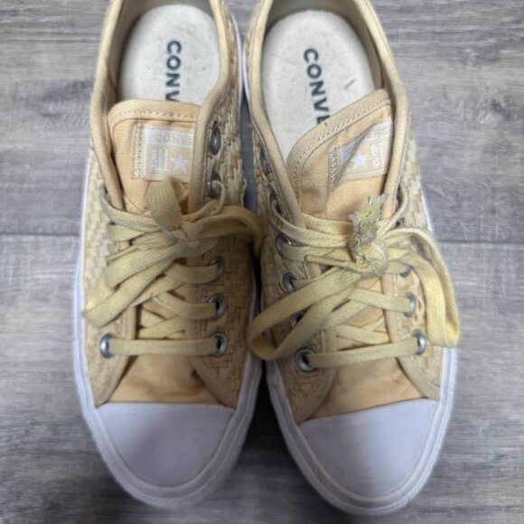 Converse Dream Weaver Pale Yellow Sneaker Women's Size 7.5 - Picture 2 of 7